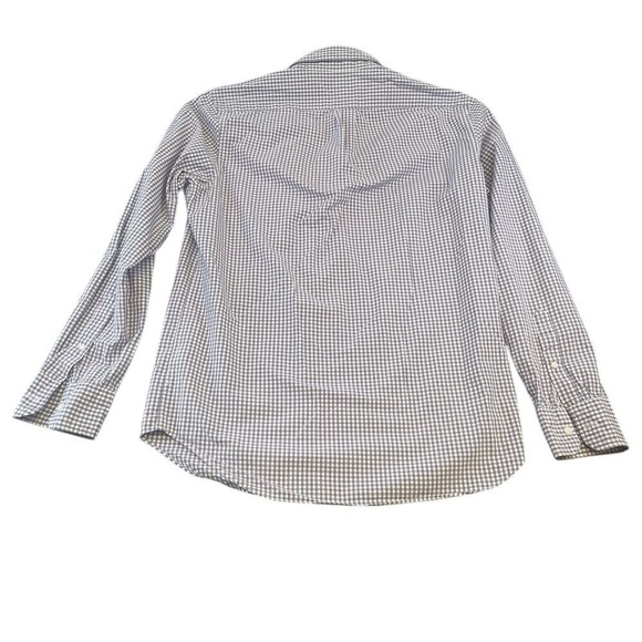 J. Crew Classic Button‎ Down Shirt Organic Cotton Gingham Check Small - Picture 2 of 13
